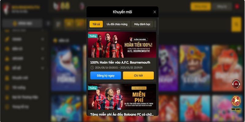 Các chương trình ưu đãi khủng của bắn cá BJ88