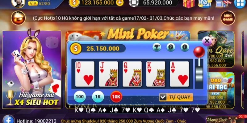 Hướng dẫn chơi Mini Poker