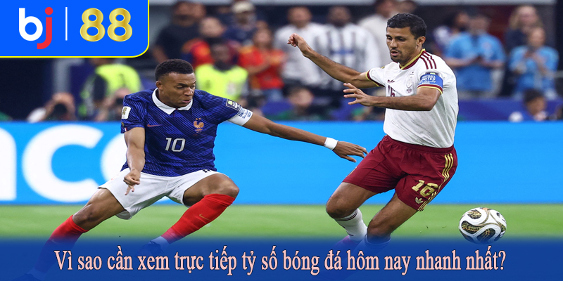 Vì sao cần xem trực tiếp tỷ số bóng đá hôm nay nhanh nhất?